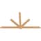 Ekena Millwork Kennewick Timber Gable Bracket, Western Red Cedar, 108"W x 63"H x 1 1/2"D x 5 1/2"F, 14/12 Pitch GBW108X63X0206KEN00SWR - alternate 3